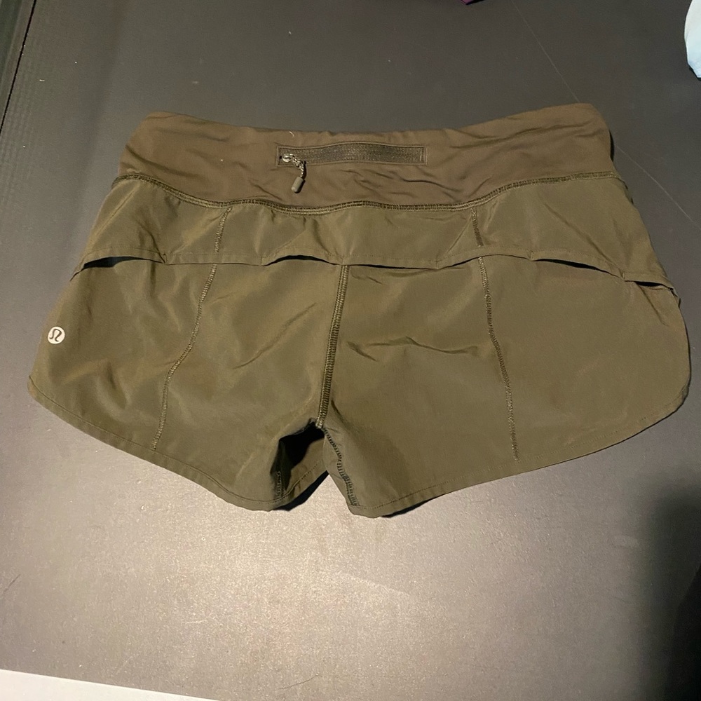 Green Lululemon shorts